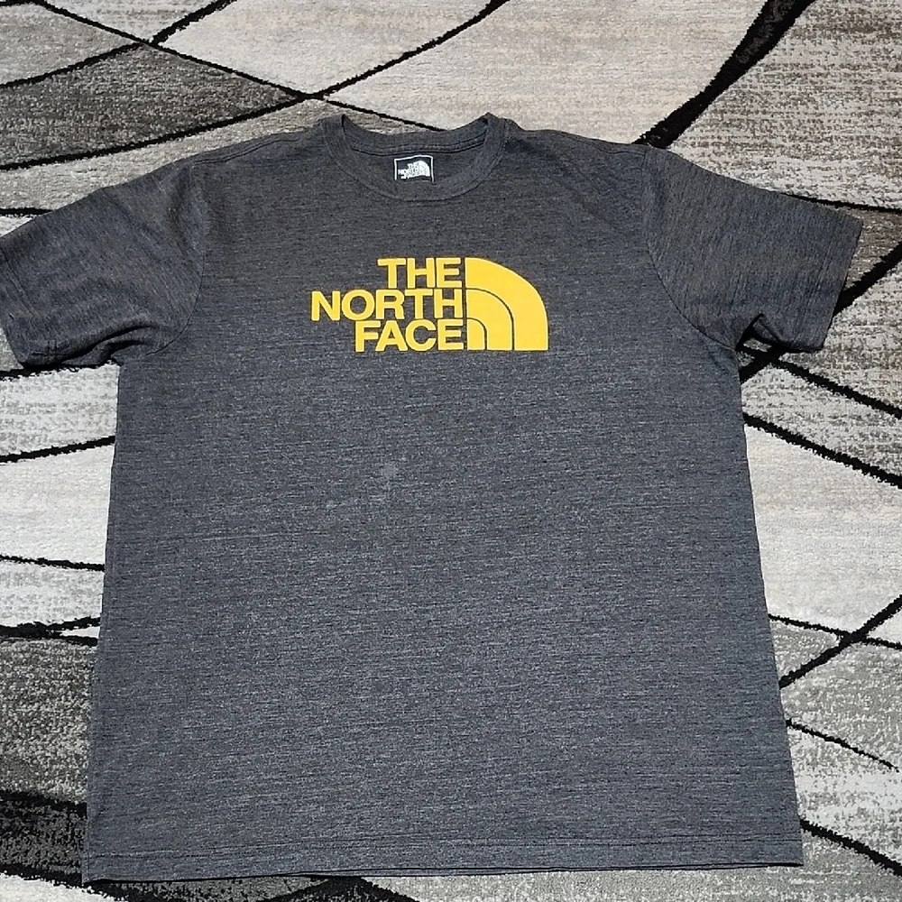 NORTH FACE GRAY HALF DOME SLIM-FIT CREWNECK SHORT SLEEVE TEE-SHIRT XL